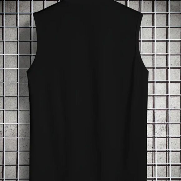 NEW! Black Pot Leaf Men's Sleeveless Muscle Shirt Tank Top Blunt Weed Doobie - Picture 2 of 3